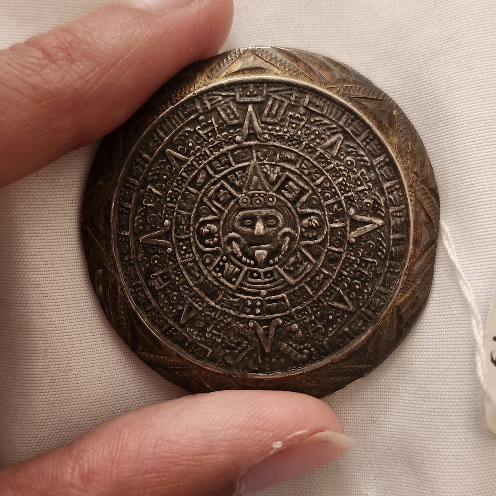 Aztec Calendar Medallion